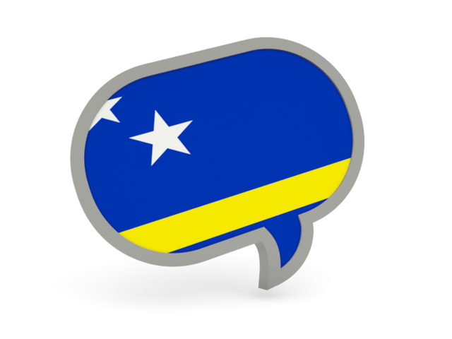 Speech bubble icon. Download flag icon of Curacao at PNG format