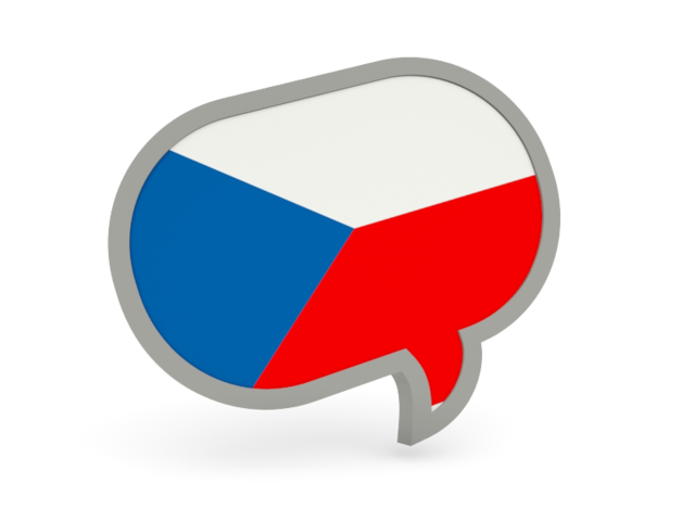 Speech bubble icon. Download flag icon of Czech Republic at PNG format