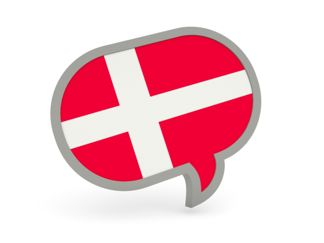 Speech bubble icon. Download flag icon of Denmark at PNG format