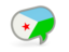 Djibouti. Speech bubble icon. Download icon.