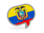 Ecuador. Speech bubble icon. Download icon.