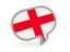 England. Speech bubble icon. Download icon.