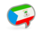 Equatorial Guinea. Speech bubble icon. Download icon.