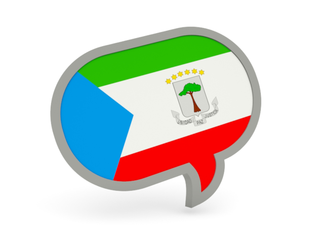 Speech bubble icon. Download flag icon of Equatorial Guinea at PNG format