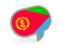 Eritrea. Speech bubble icon. Download icon.