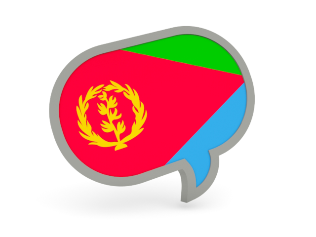 Speech bubble icon. Download flag icon of Eritrea at PNG format