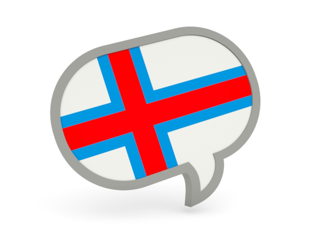 Speech bubble icon. Download flag icon of Faroe Islands at PNG format