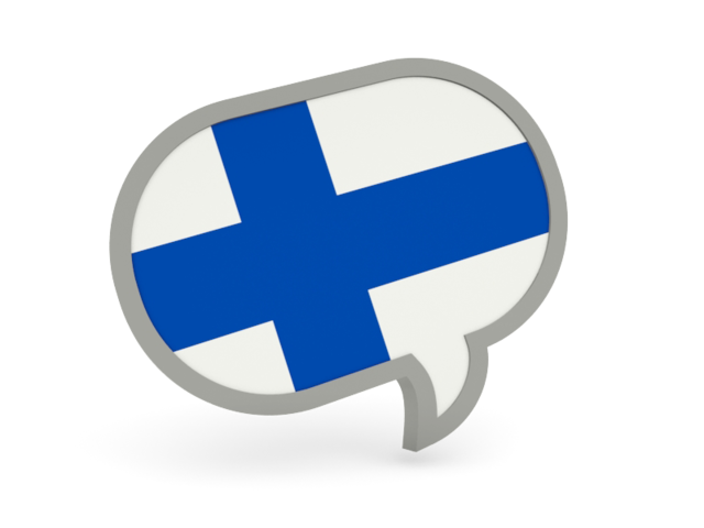 Speech bubble icon. Download flag icon of Finland at PNG format