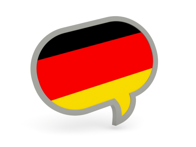 Speech bubble icon. Download flag icon of Germany at PNG format