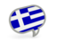 Greece. Speech bubble icon. Download icon.