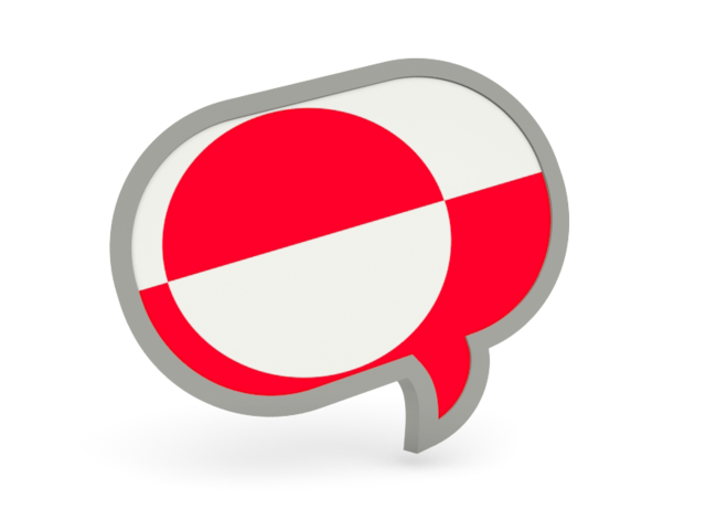 Speech bubble icon. Download flag icon of Greenland at PNG format