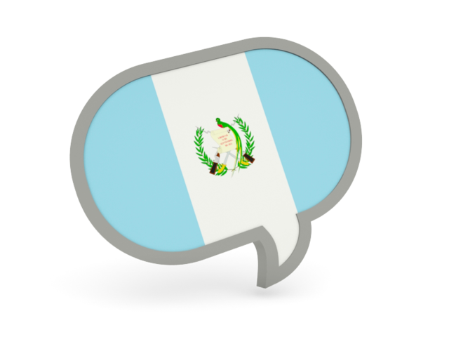 Speech bubble icon. Download flag icon of Guatemala at PNG format