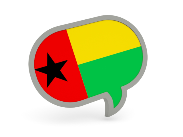 Speech bubble icon. Download flag icon of Guinea-Bissau at PNG format