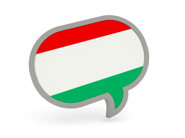 Speech bubble icon. Download flag icon of Hungary at PNG format