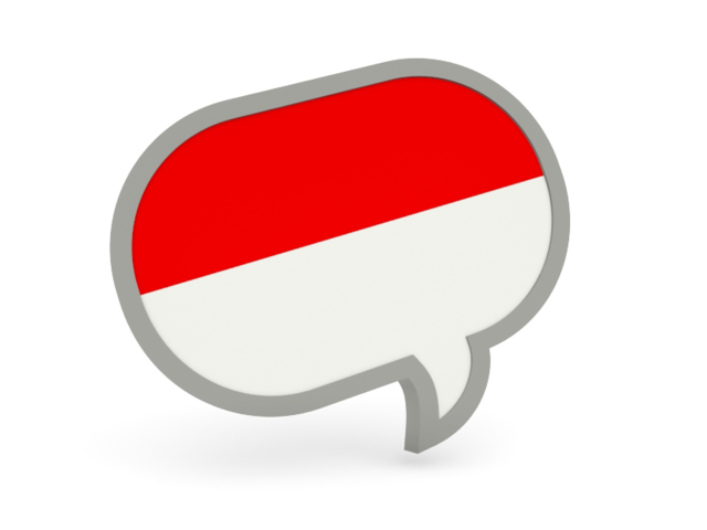 Speech bubble icon. Download flag icon of Indonesia at PNG format