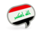 Iraq. Speech bubble icon. Download icon.