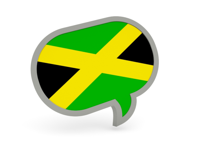 Speech bubble icon. Download flag icon of Jamaica at PNG format
