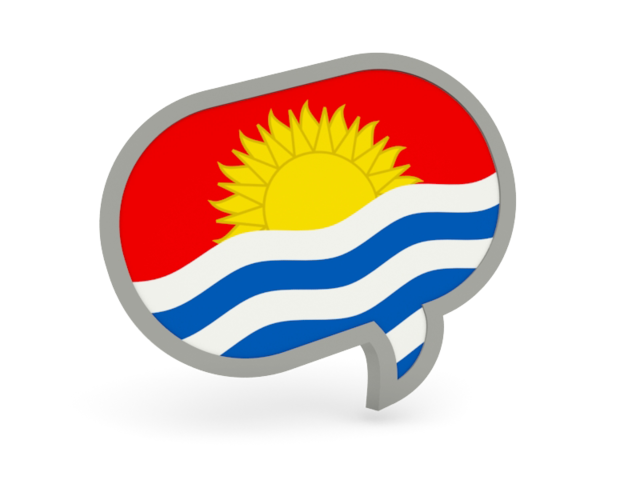 Speech bubble icon. Download flag icon of Kiribati at PNG format