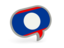 Laos. Speech bubble icon. Download icon.