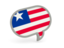 Liberia. Speech bubble icon. Download icon.