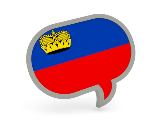 Speech bubble icon. Download flag icon of Liechtenstein at PNG format