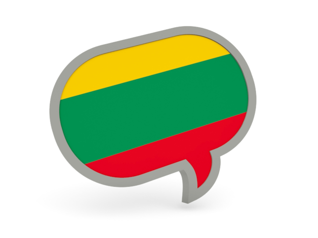 Speech bubble icon. Download flag icon of Lithuania at PNG format