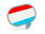 Luxembourg. Speech bubble icon. Download icon.