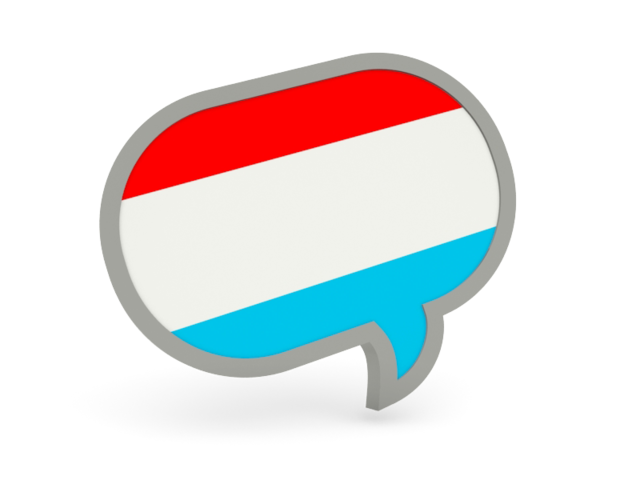 Speech bubble icon. Download flag icon of Luxembourg at PNG format