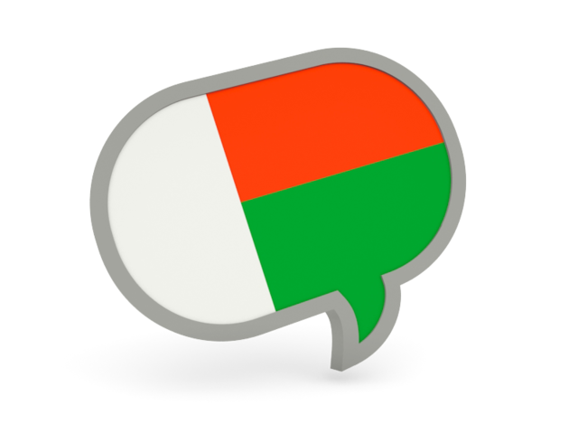 Speech bubble icon. Download flag icon of Madagascar at PNG format