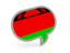Malawi. Speech bubble icon. Download icon.