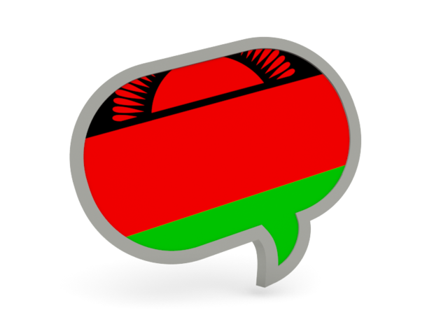 Speech bubble icon. Download flag icon of Malawi at PNG format