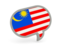 Malaysia. Speech bubble icon. Download icon.