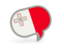 Malta. Speech bubble icon. Download icon.