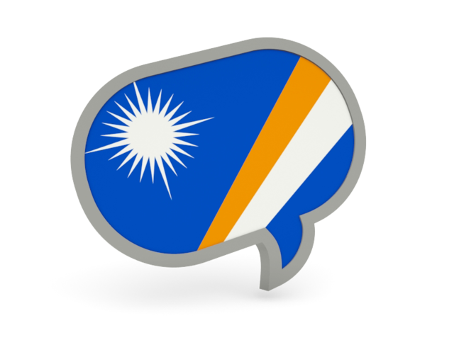 Speech bubble icon. Download flag icon of Marshall Islands at PNG format