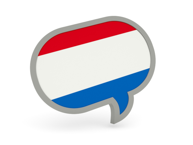 Speech bubble icon. Download flag icon of Netherlands at PNG format