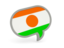 Niger. Speech bubble icon. Download icon.