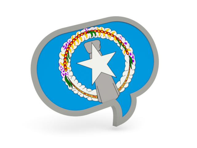 Speech bubble icon. Download flag icon of Northern Mariana Islands at PNG format