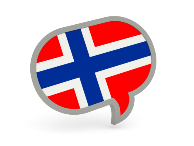 Speech bubble icon. Download flag icon of Norway at PNG format