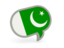 Pakistan. Speech bubble icon. Download icon.