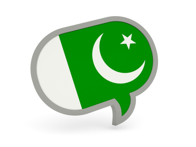 Speech bubble icon. Download flag icon of Pakistan at PNG format