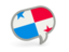 Panama. Speech bubble icon. Download icon.