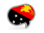 Papua New Guinea. Speech bubble icon. Download icon.