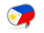 Philippines. Speech bubble icon. Download icon.