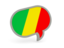 Republic of the Congo. Speech bubble icon. Download icon.