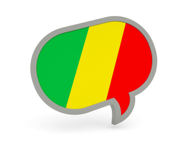 Speech bubble icon. Download flag icon of Republic of the Congo at PNG format