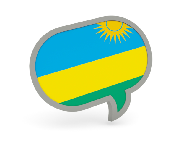 Speech bubble icon. Download flag icon of Rwanda at PNG format