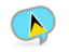 Saint Lucia. Speech bubble icon. Download icon.