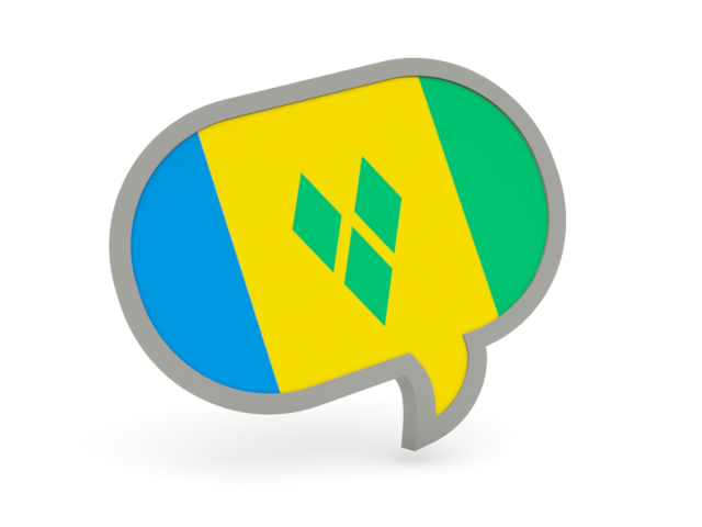 Speech bubble icon. Download flag icon of Saint Vincent and the Grenadines at PNG format