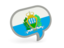 San Marino. Speech bubble icon. Download icon.