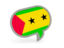 Sao Tome and Principe. Speech bubble icon. Download icon.